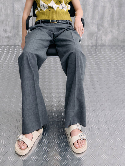 CHARLES & KEITH Customer Favorite / Gem-Buckle Double-Strap Sandals - Chalk