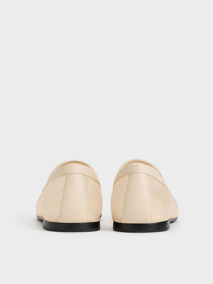CHARLES & KEITH Signature / Mackie Mesh Loafers - Beige