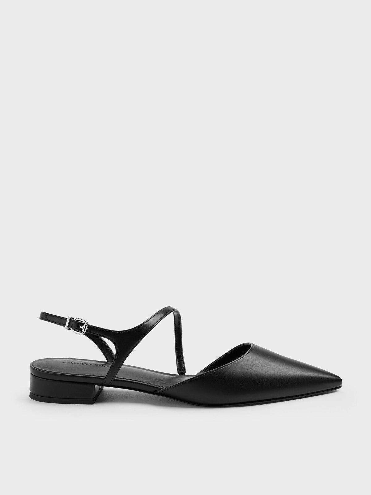 CHARLES & KEITH Featured / Cordelia Pointed Slingback Flats - Black