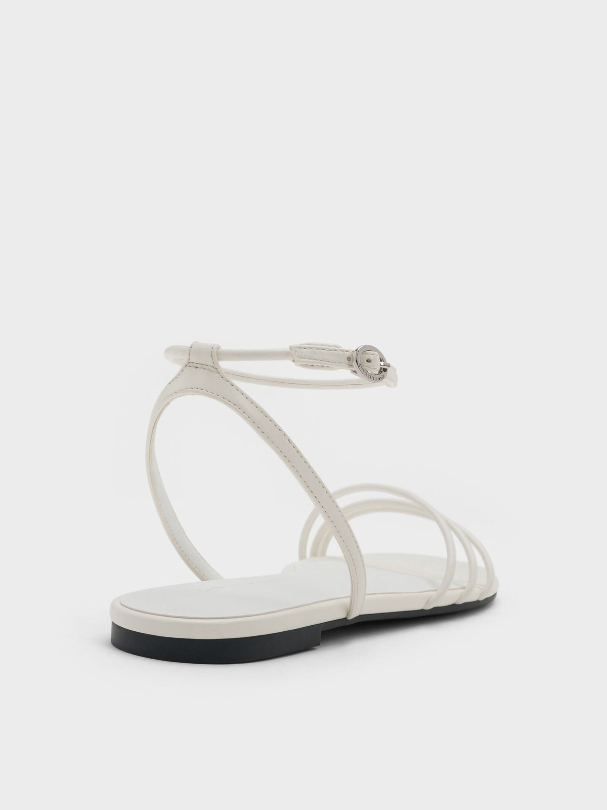 CHARLES & KEITH Premium / Triple-Strap Sandals - White