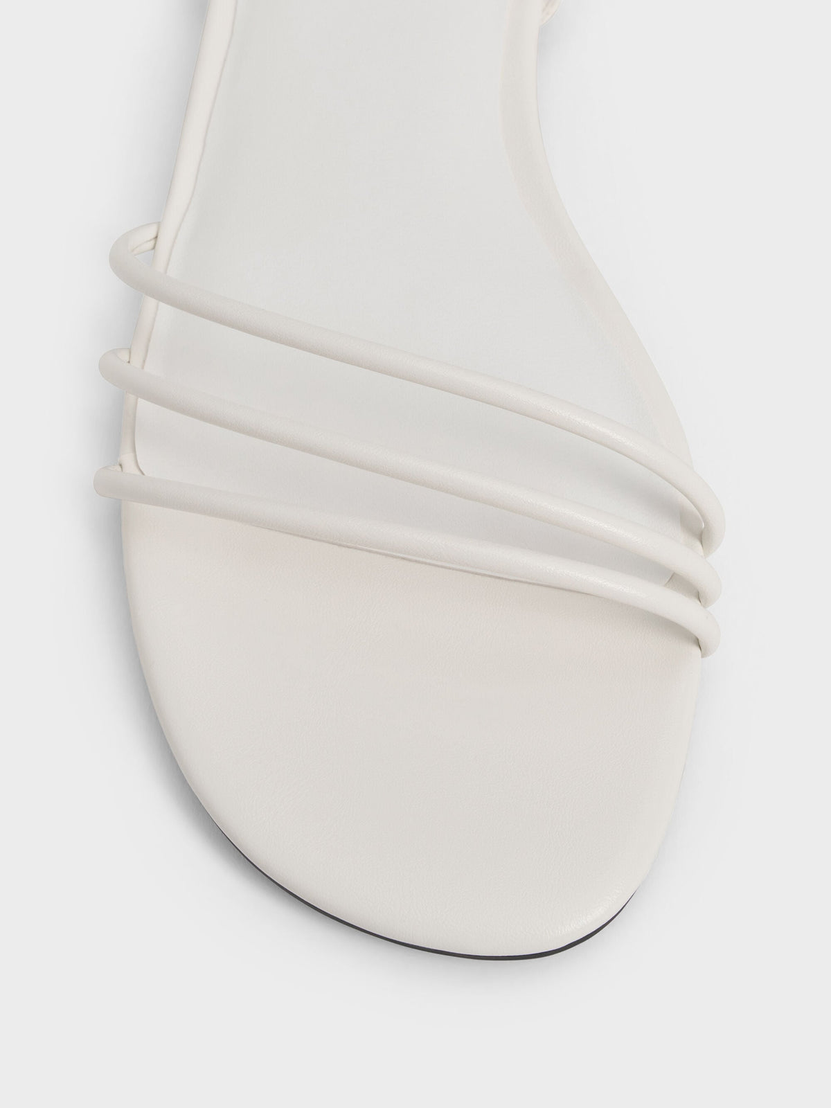 CHARLES & KEITH Premium / Triple-Strap Sandals - White