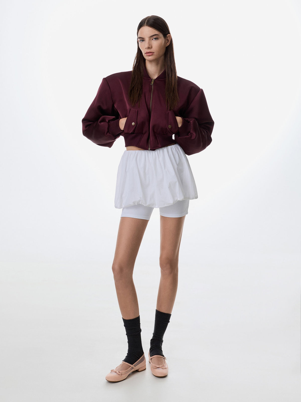 CHARLES & KEITH Deals / Mulligan Faux Suede & Mesh Mary Janes - Blush