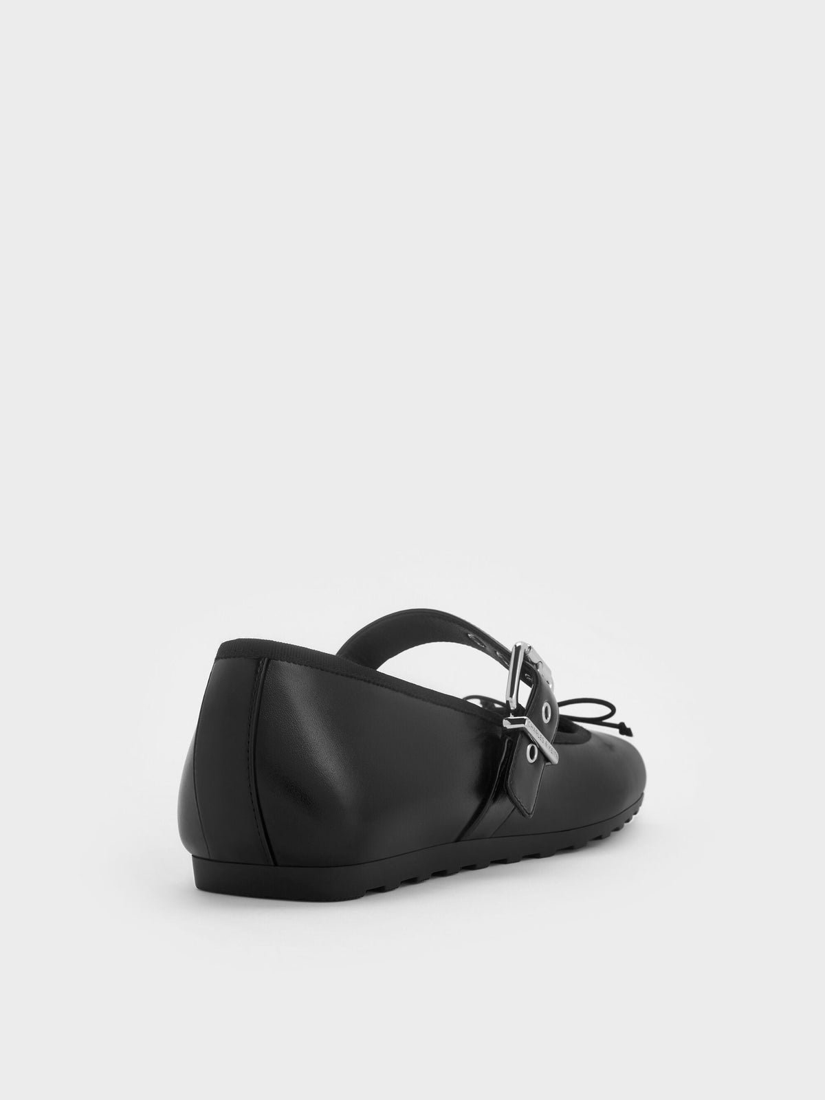 CHARLES & KEITH Hot Sale / Myler Bow Mary Janes - Black