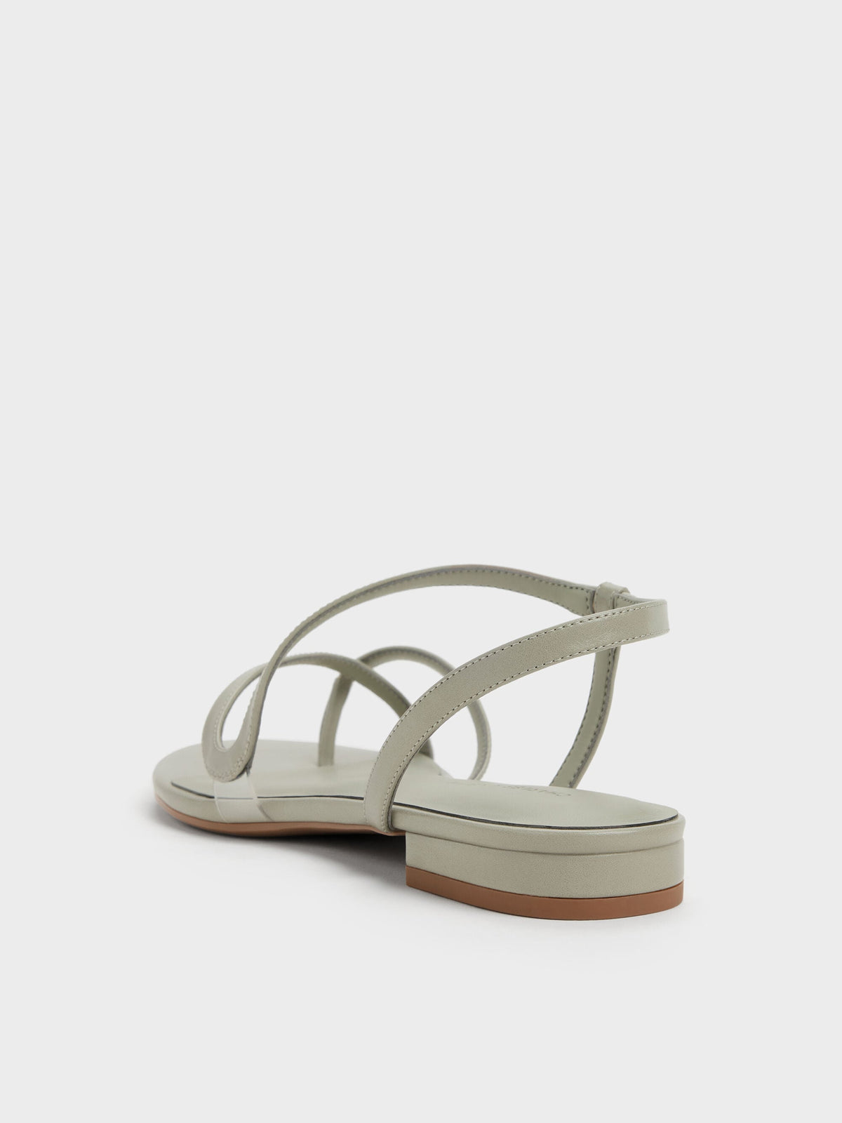 CHARLES & KEITH Everyday / Arden Wavy Toe-Ring Sandals - Mint Green