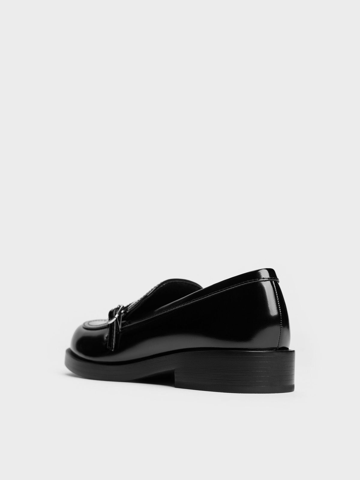 CHARLES & KEITH New / Georgie Chain Loafers - Black Box