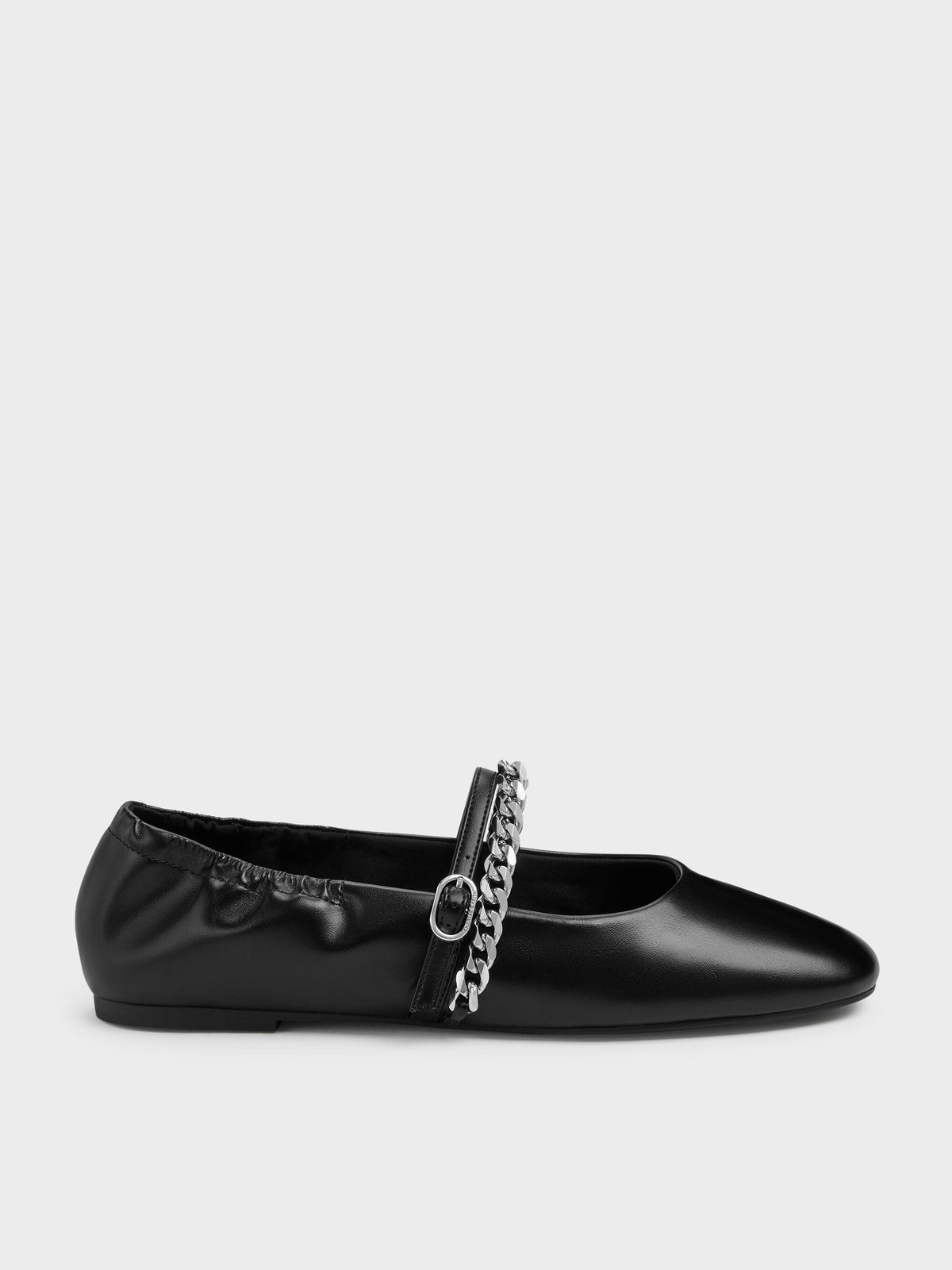 CHARLES & KEITH Hot Sale / Georgie Chain Mary Jane Flats - Black
