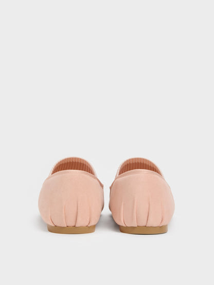 CHARLES & KEITH Hot Sale / Winona Faux Suede Mary Jane Flats - Blush
