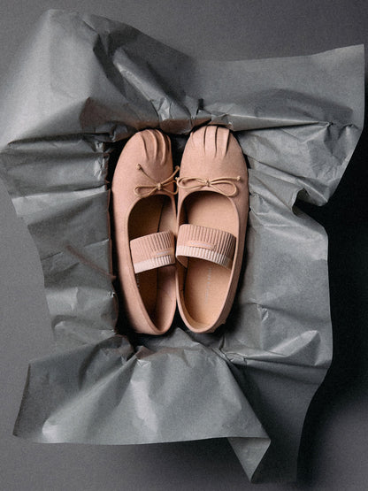 CHARLES & KEITH Hot Sale / Winona Faux Suede Mary Jane Flats - Blush