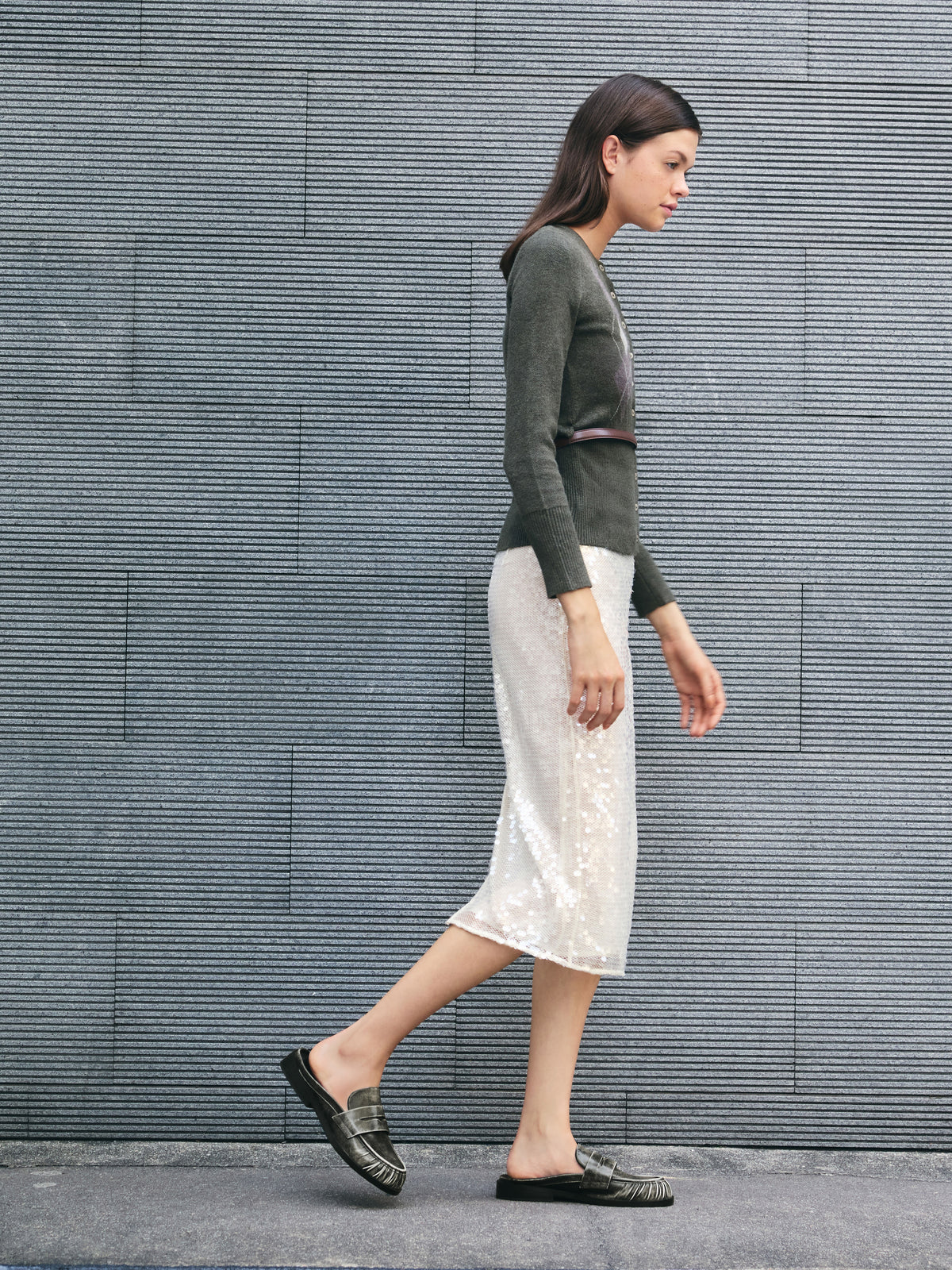 CHARLES & KEITH Special Offer / Dylan Penny Loafer Mules - Grey