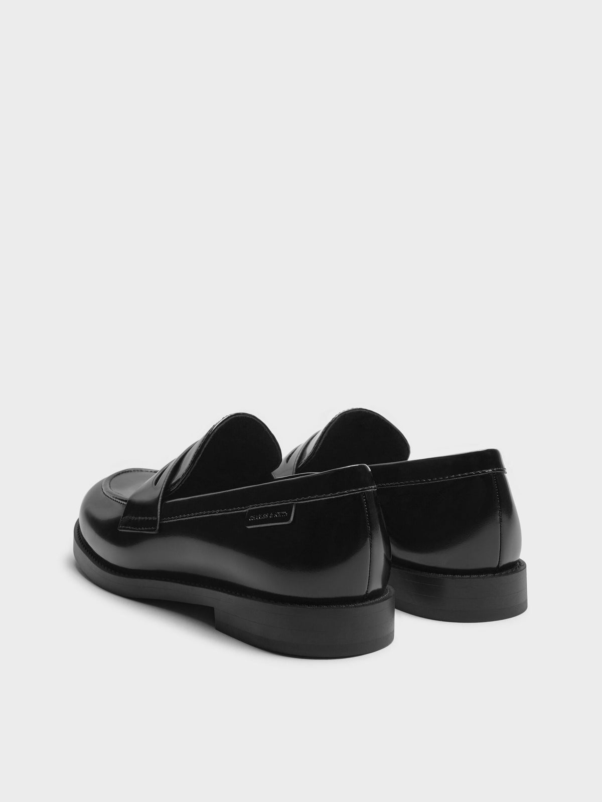 CHARLES & KEITH Smart Buy / Arven Penny Loafers - Black Box