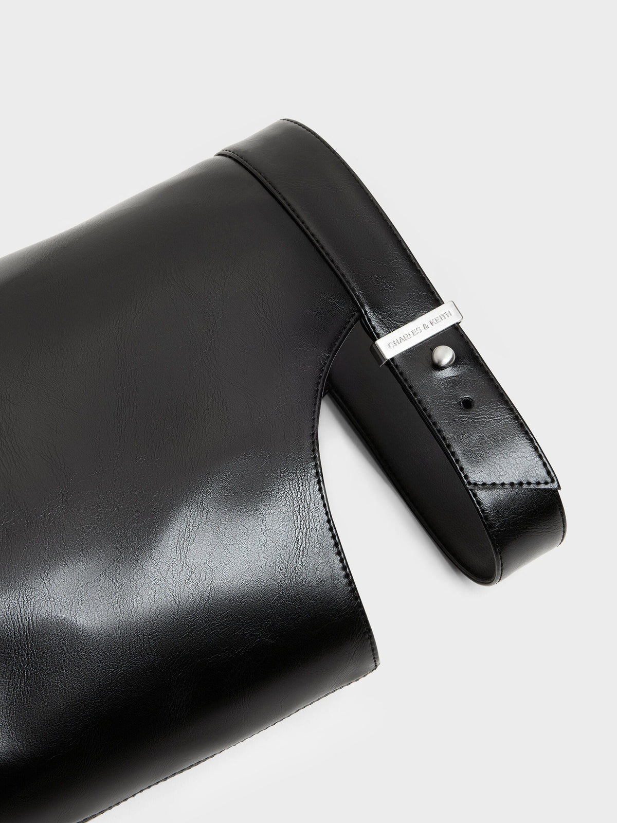 CHARLES & KEITH Deals / Cut-Out Stiletto Knee-High Boots - Black