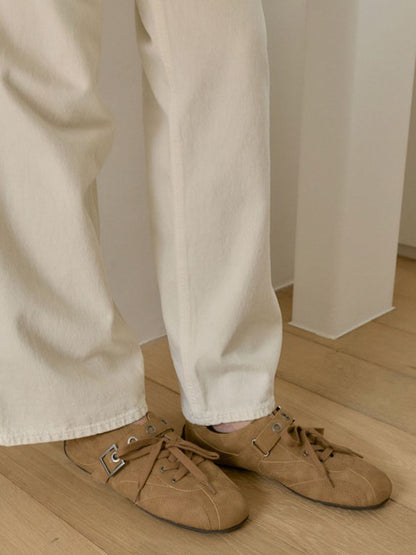 CHARLES & KEITH Customer Favorite / Jollie Grommet Mary Jane Sneakers - Sand