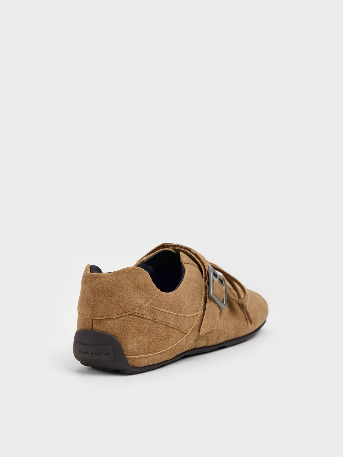 CHARLES & KEITH Customer Favorite / Jollie Grommet Mary Jane Sneakers - Sand
