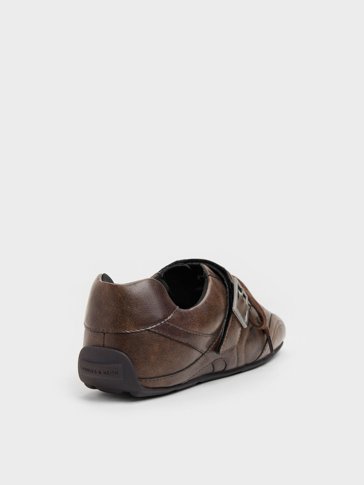 CHARLES & KEITH Best Seller / Jollie Grommet Mary Jane Sneakers - Dark Brown