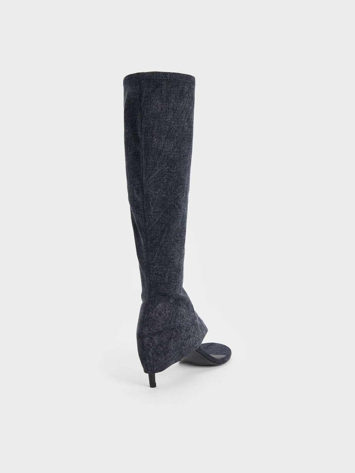 CHARLES & KEITH Popular / Aether Denim Thong Boots - Dark Blue