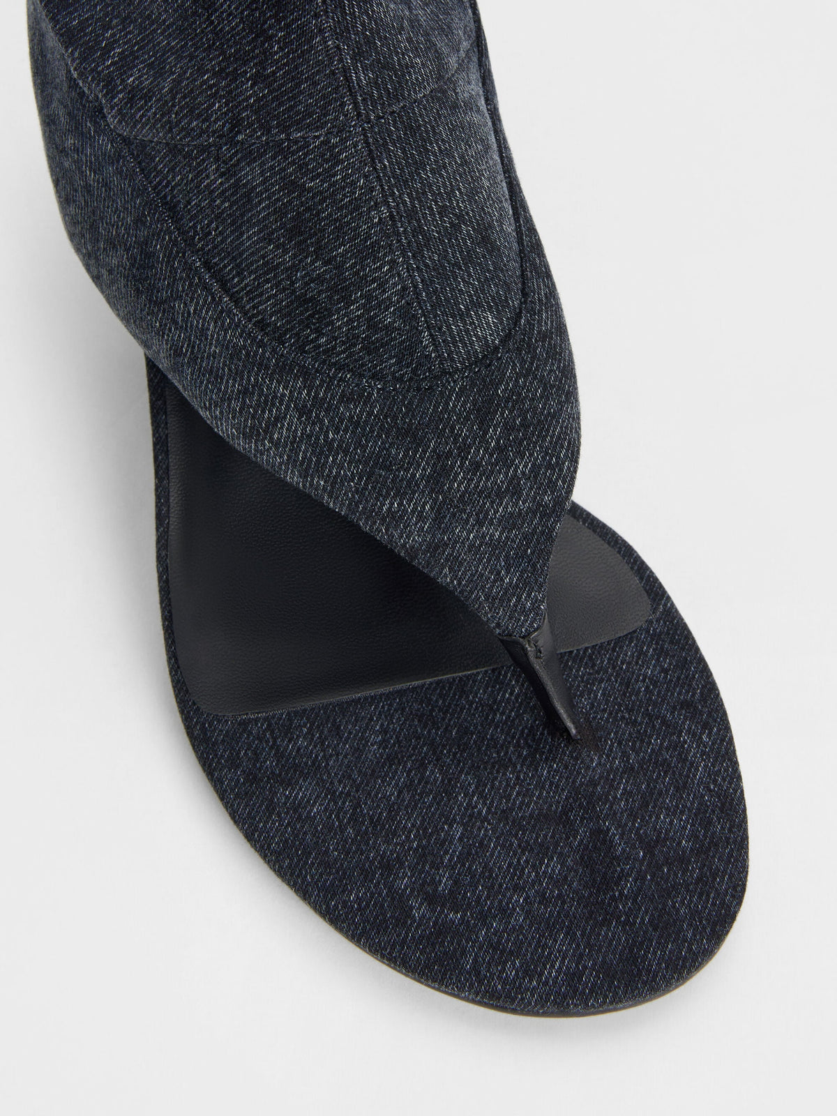 CHARLES & KEITH Popular / Aether Denim Thong Boots - Dark Blue