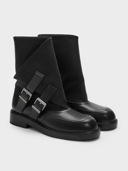CHARLES & KEITH Best Price / Aether Buckled Calf Boots - Black