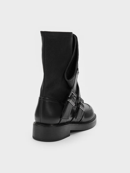 CHARLES & KEITH Best Price / Aether Buckled Calf Boots - Black
