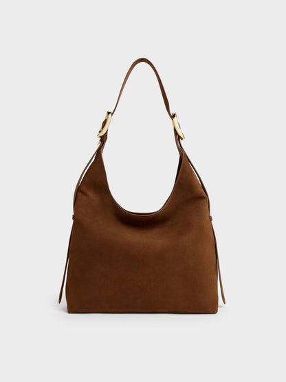 CHARLES & KEITH Deals / Aislin Hobo Bag - Pecan Brown