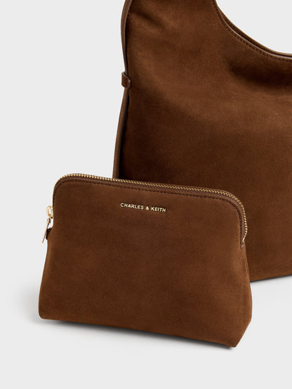 CHARLES & KEITH Deals / Aislin Hobo Bag - Pecan Brown