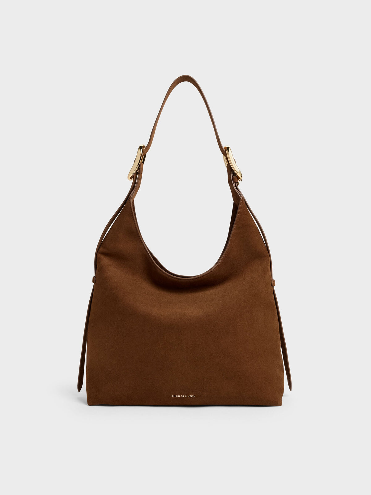 CHARLES & KEITH Deals / Aislin Hobo Bag - Pecan Brown