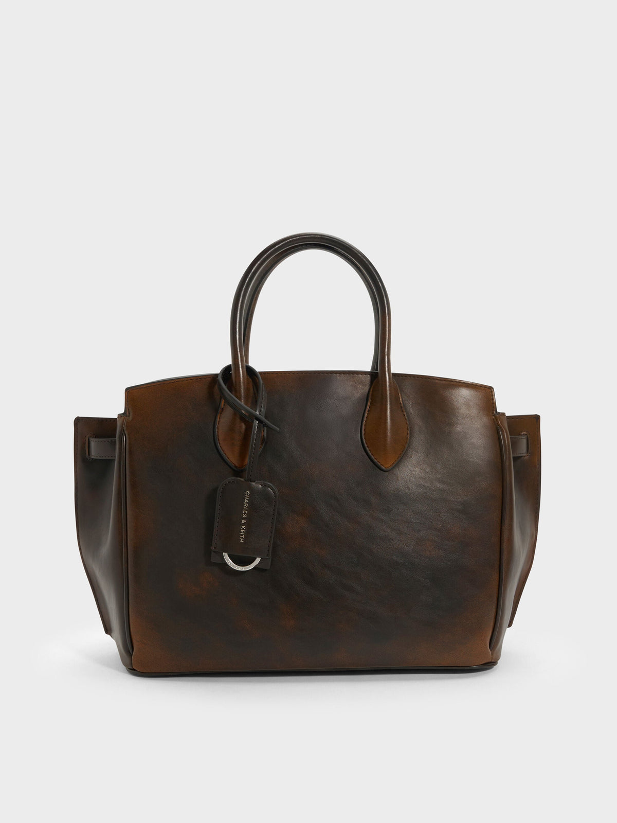 CHARLES & KEITH Signature / Large Ginevra Tote Bag - Brown