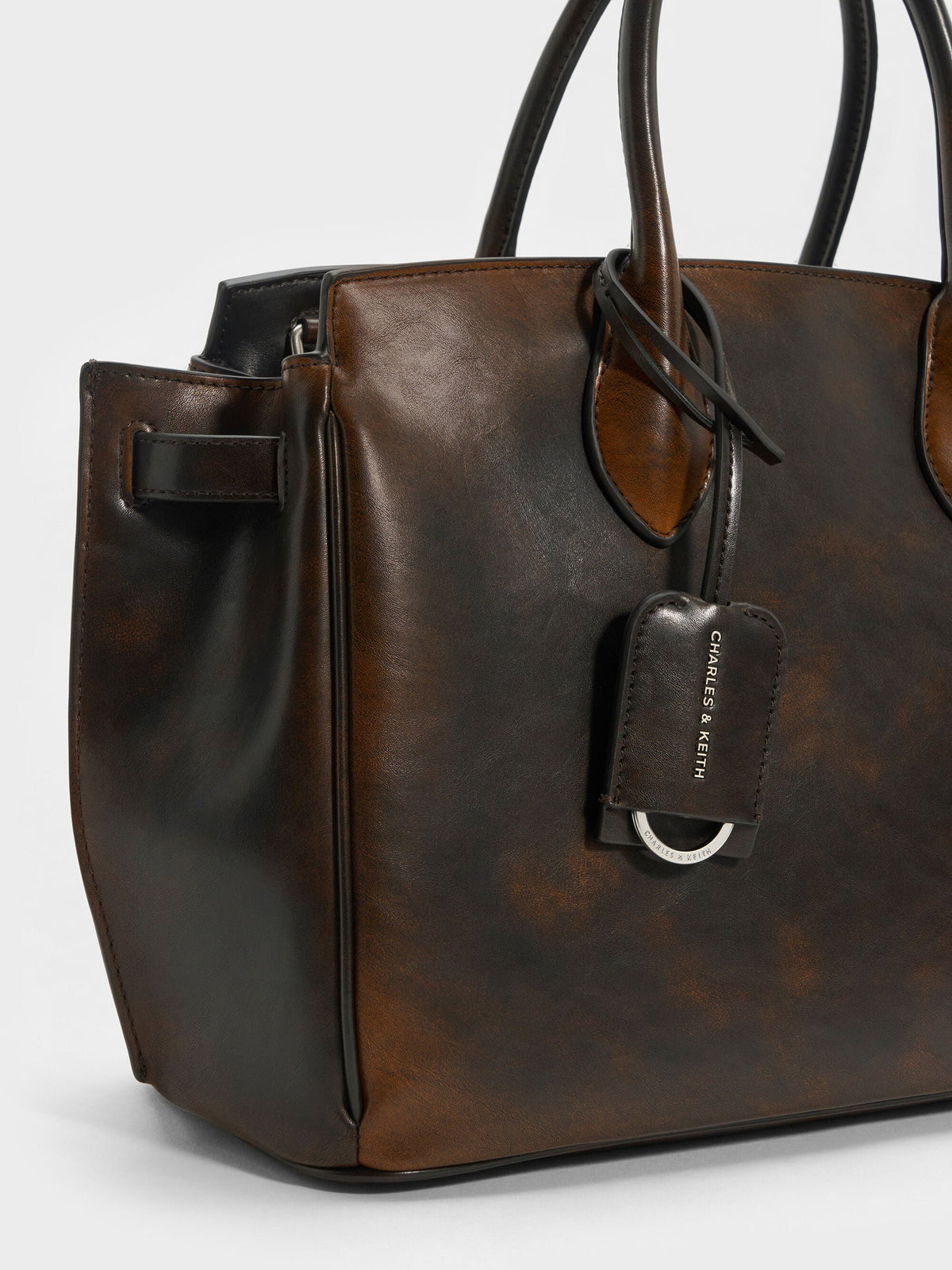 CHARLES & KEITH Signature / Large Ginevra Tote Bag - Brown
