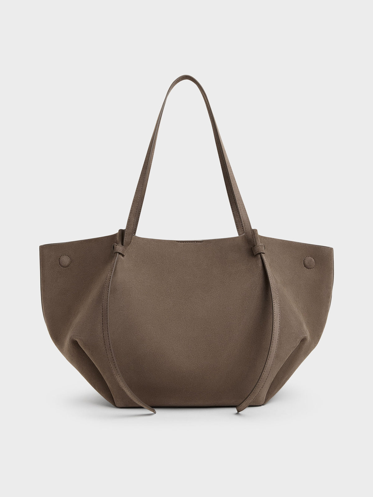 CHARLES & KEITH Trending / XL Calla Tote Bag - Stone Grey