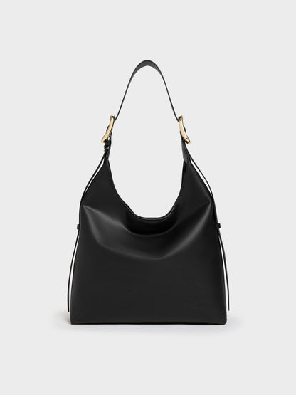 CHARLES & KEITH Premium / Aislin Hobo Bag - Black