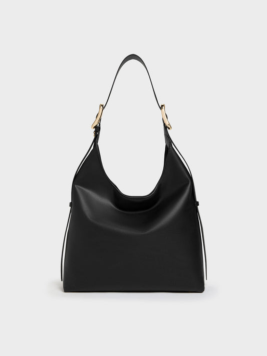 CHARLES & KEITH Premium / Aislin Hobo Bag - Black