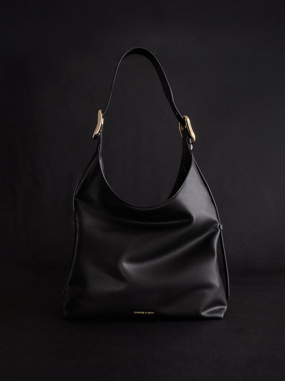 CHARLES & KEITH Premium / Aislin Hobo Bag - Black