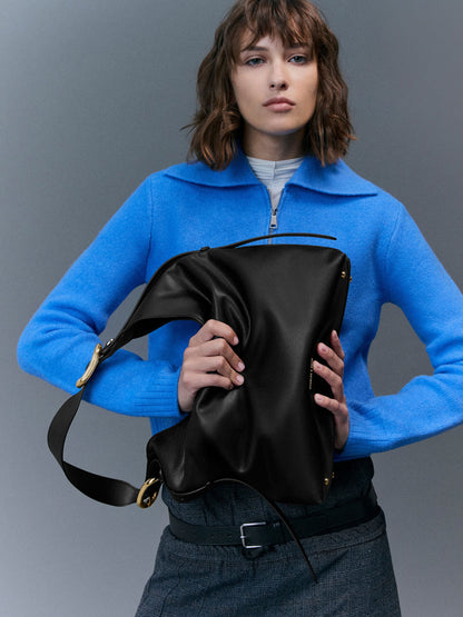 CHARLES & KEITH Premium / Aislin Hobo Bag - Black