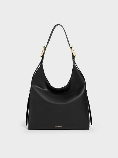 CHARLES & KEITH Premium / Aislin Hobo Bag - Black