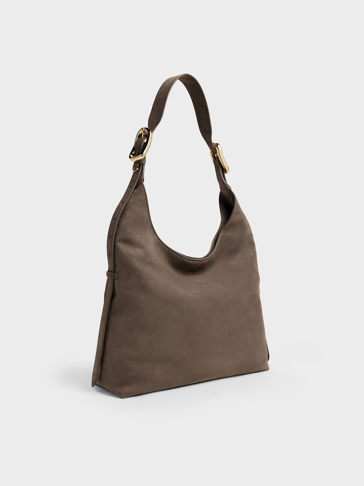 CHARLES & KEITH Signature / Aislin Hobo Bag - Stone Grey