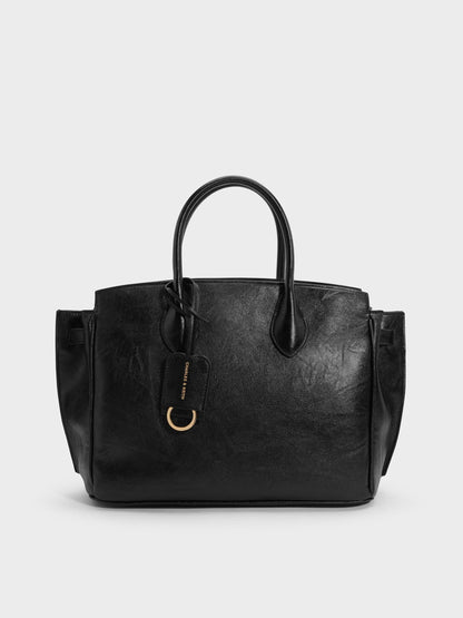 CHARLES & KEITH Trending / Large Ginevra Tote Bag - Black