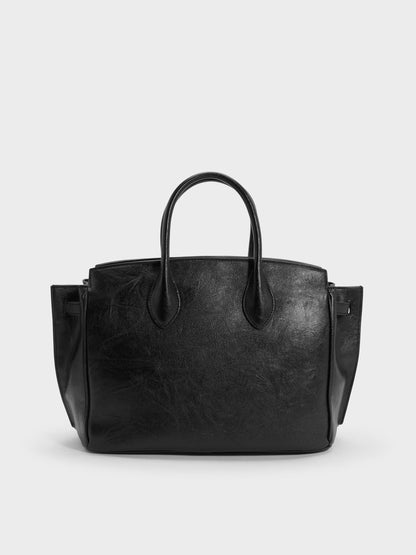 CHARLES & KEITH Trending / Large Ginevra Tote Bag - Black