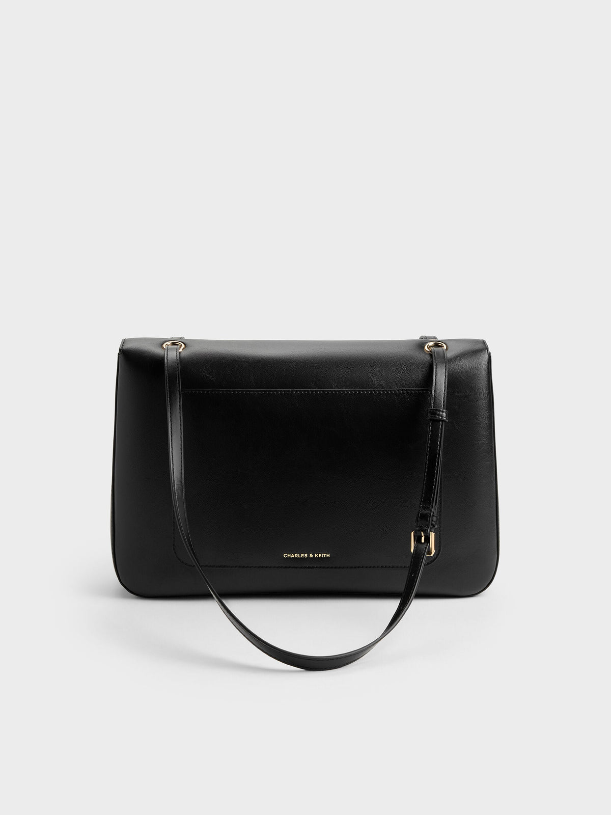 CHARLES & KEITH Special Offer / Connie Quilted Shoulder Bag - Black