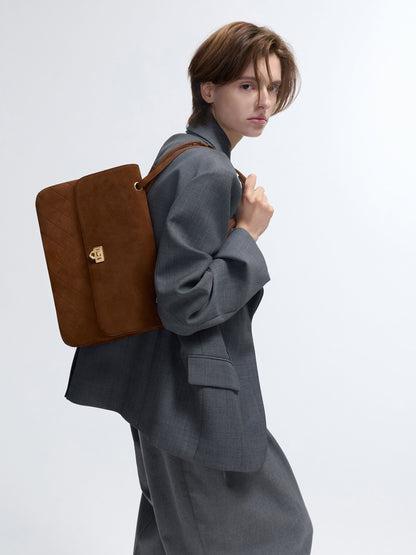 CHARLES & KEITH Popular / Connie Quilted Shoulder Bag - Pecan Brown