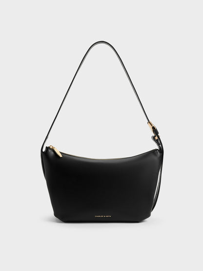 CHARLES & KEITH Top Pick / Zephyr Hobo Bag - Black