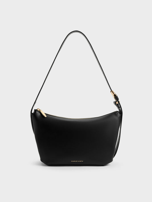 CHARLES & KEITH Top Pick / Zephyr Hobo Bag - Black