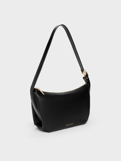 CHARLES & KEITH Top Pick / Zephyr Hobo Bag - Black