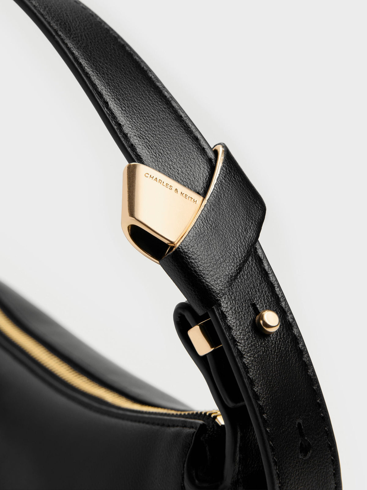 CHARLES & KEITH Top Pick / Zephyr Hobo Bag - Black
