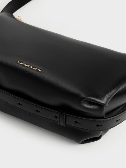 CHARLES & KEITH Top Pick / Zephyr Hobo Bag - Black