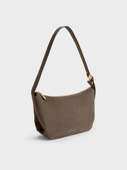 CHARLES & KEITH Value / Zephyr Hobo Bag - Stone Grey