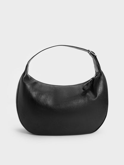 CHARLES & KEITH Value / Large Vega Hobo Bag - Noir