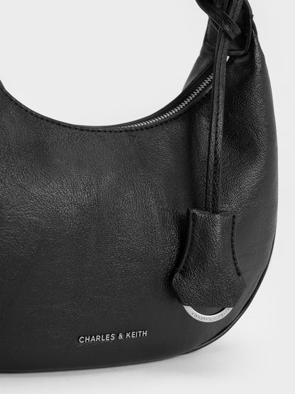 CHARLES & KEITH Top Pick / Vega Hobo Bag - Noir