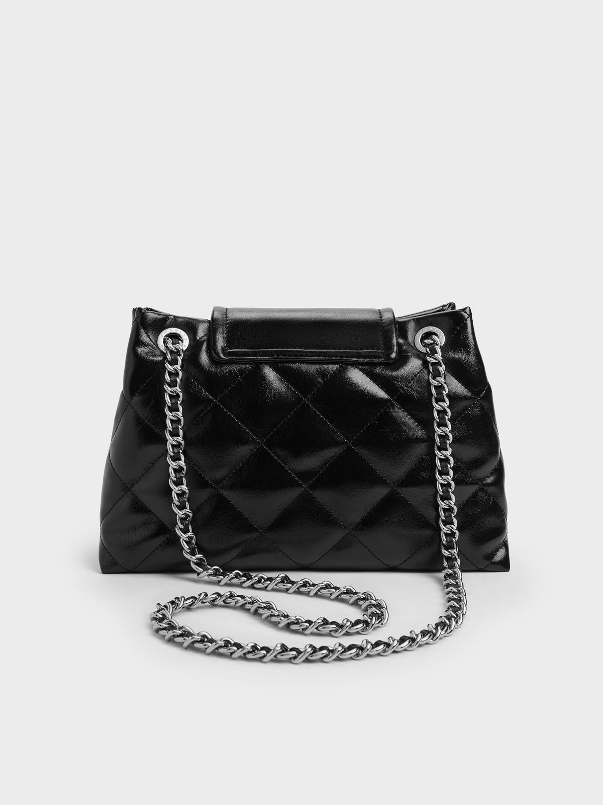 CHARLES & KEITH Everyday / Apfra Quilted Shoulder Bag - Noir