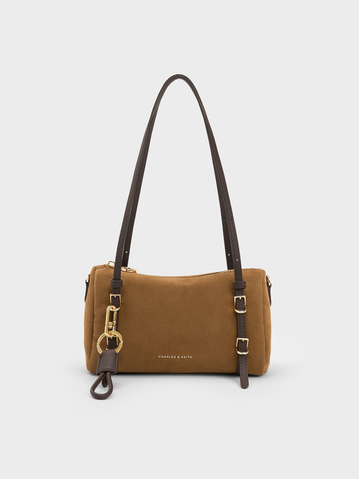 CHARLES & KEITH Smart Buy / Mini Levy Two-Tone Shoulder Bag - Sahara Sand