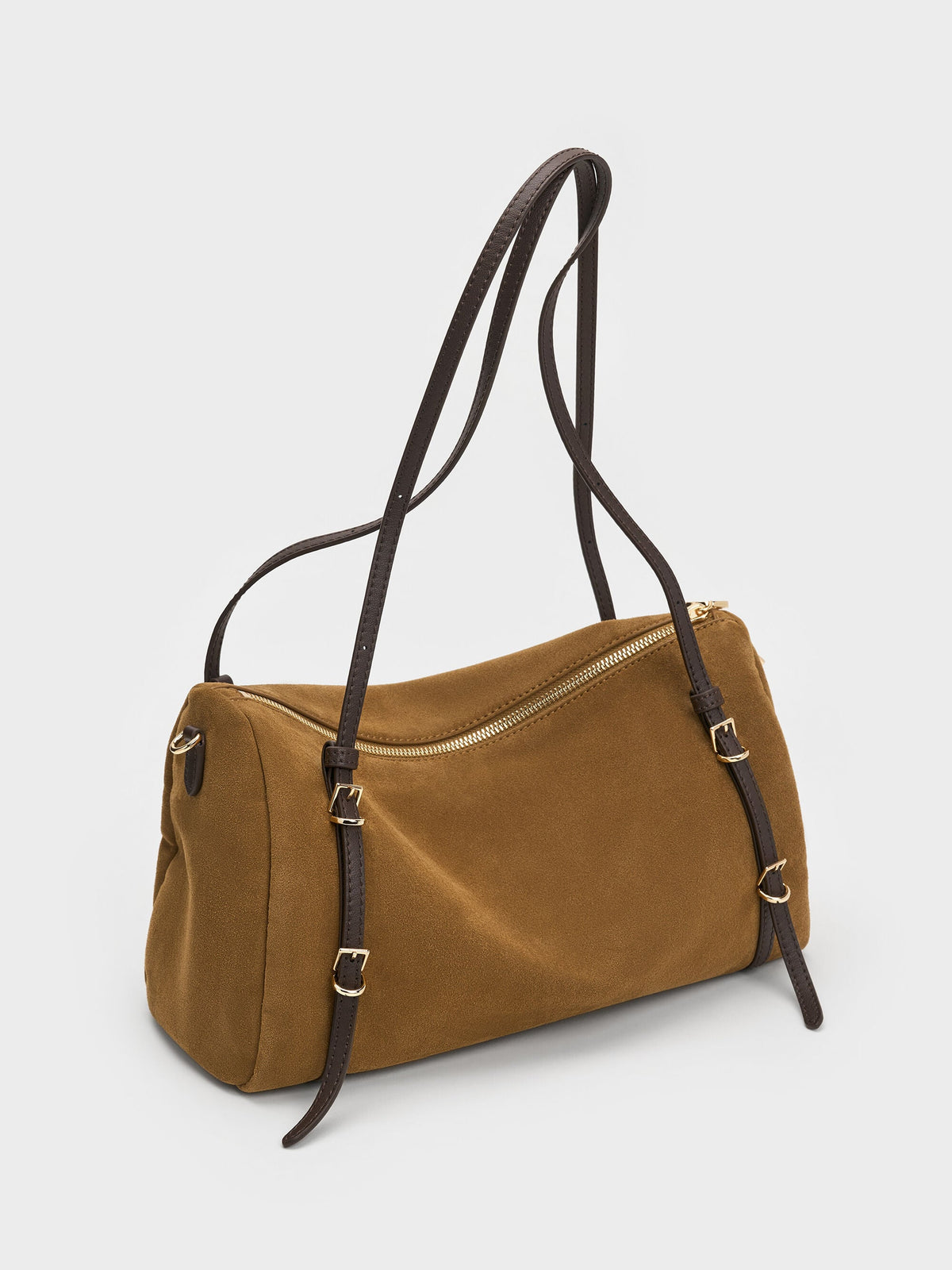 CHARLES & KEITH Exclusive / Levy Two-Tone Shoulder Bag - Sahara Sand