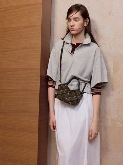 CHARLES & KEITH Featured / Hazel Checkered Bow Tubular Top Handle Bag - Multi